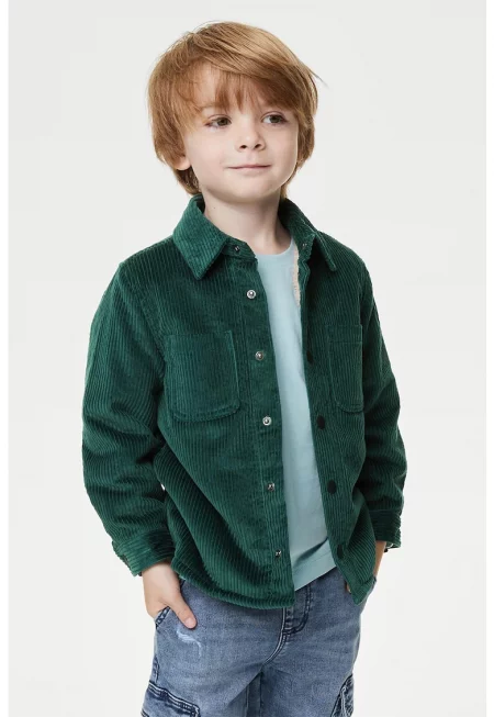 Джинсово яке тип риза с подплата от еко вълна