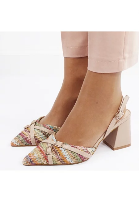 Елегантни обувки с плетена шарка YK-1817 04 Бежово