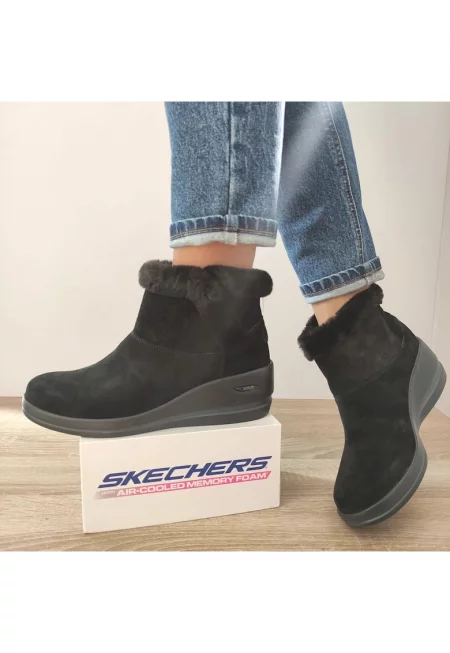 Ежедневни дамски ботуши  144470 Bbk Black Velvet - Черно кадифе - Черен