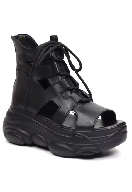 Ежедневни дамски сандали 123 2 черни -  Черен