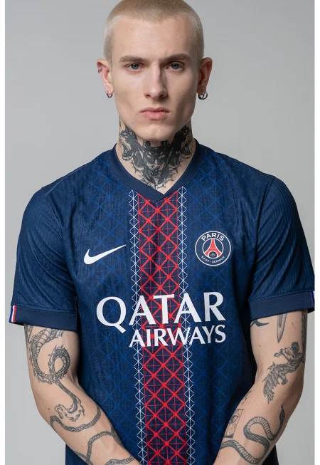 Футболна тениска Paris Saint-Germain с Dri Fit - Бял/Тъмносин
