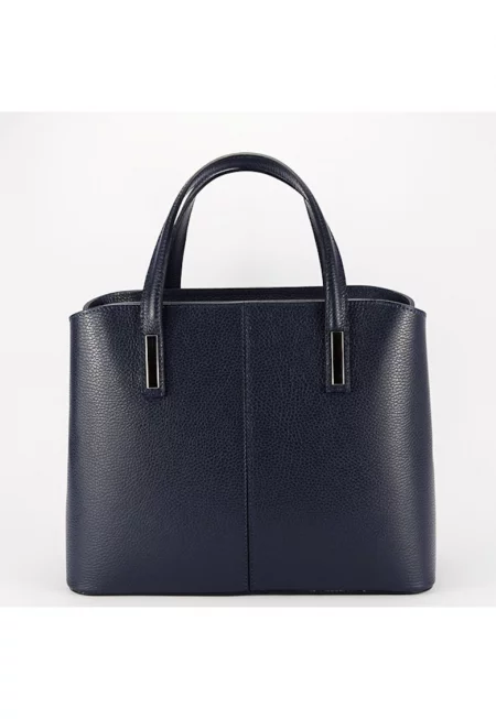 Голяма черна чанта от естествена кожа 8922