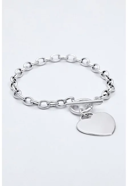 Гривна от стерлингово сребро - Сребрист