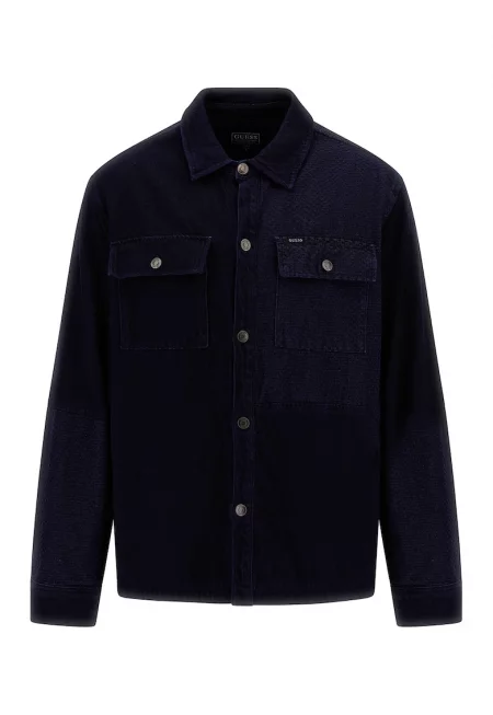 JEANS - Дънково яке тип риза с джоб на гърдите