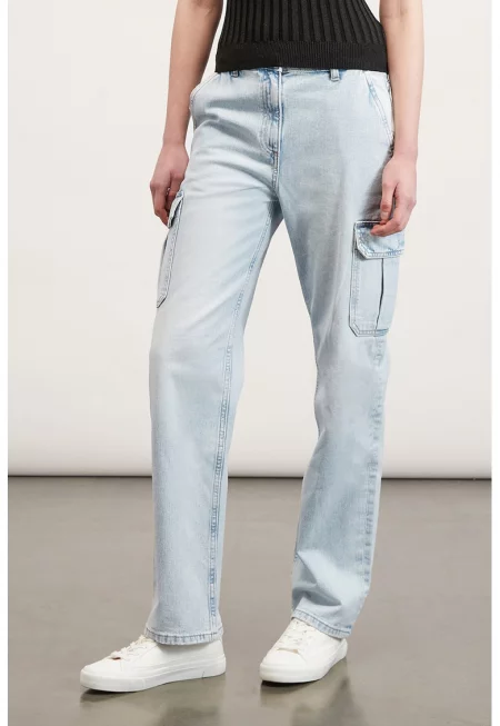 Карго дънки - Ледено синьо