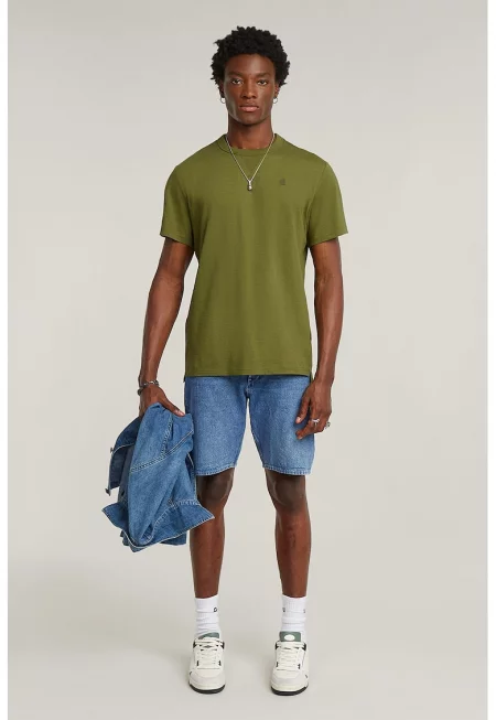 Къси дънки Dakota със захабен ефект - Син