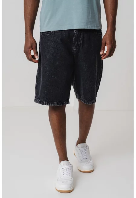 Къси дънки - Избеляло черно