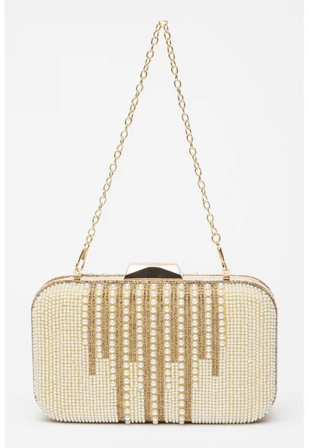 Клъч с мъниста и декоративни камъни