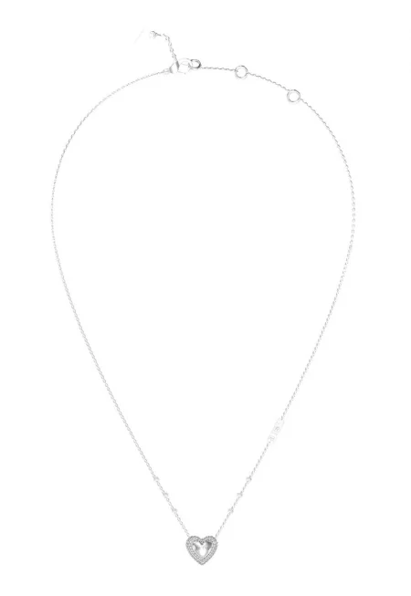 Колие от неръждаема стомана с висулка - Сребрист