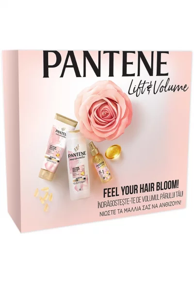 Комплект  Pro-V Miracles Lift & Volume: Шампоан Pantene Pro-V Miracles Lift & Volume - 300 мл + Балсам за коса Pantene Pro-V Miracles Lift & Volume - 200 мл + Масло за коса 7 in 1 Pantene 