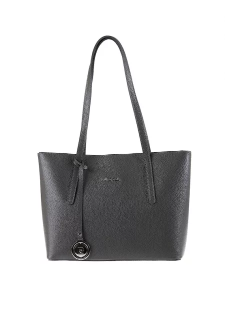 Кожена чанта Elowen Lux - Сив