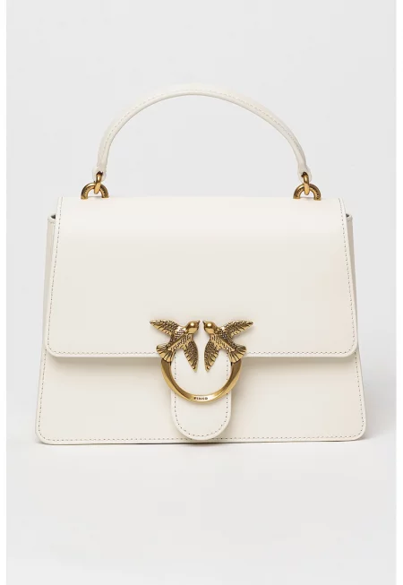 Кожена чанта през рамо Love One с лого