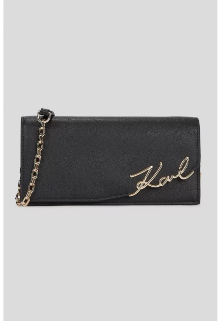 Кожена чанта с отделяща се презрамка с верижка