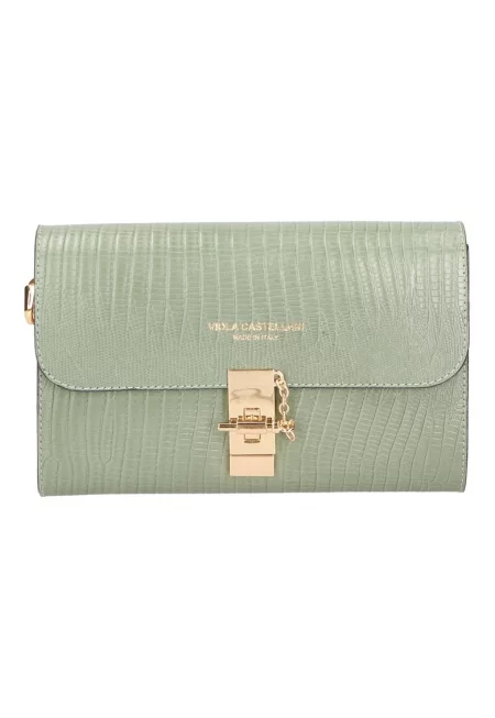 Кожена чанта с релеф