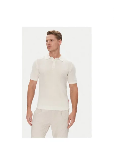 Мъжка поло тениска  10019222 30045448 - Памук - Бежов - Бежов