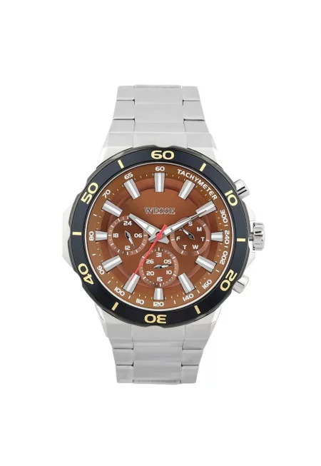 Мъжки часовник  модел WWG400602SS - сребрист - стоманена каишка - водоустойчивост 5 ATM