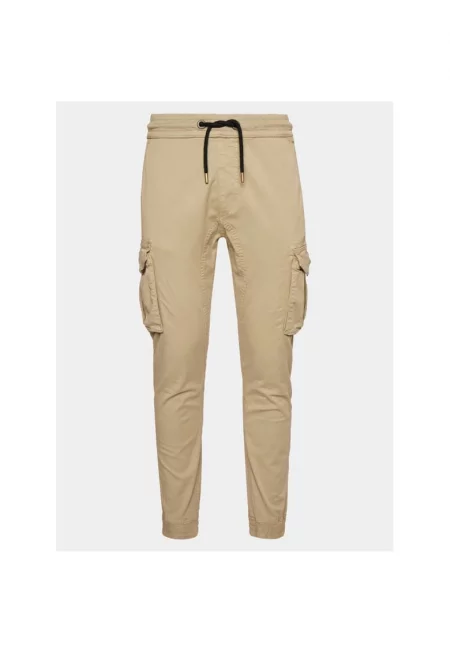 Мъжки спортен панталон -  861421 - Бежов - Памук