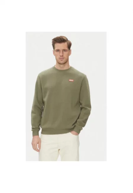 Мъжки суитшърт  HARM0058251 - памук/полиестер - каки - Каки