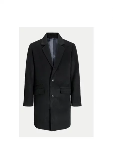 Мъжко палто -  304370373 - Полиестер/Акрил - Черно