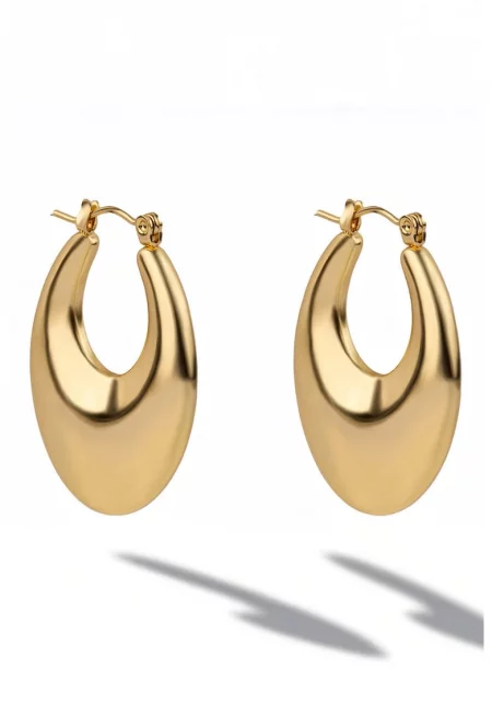 Обеци с 18K злато