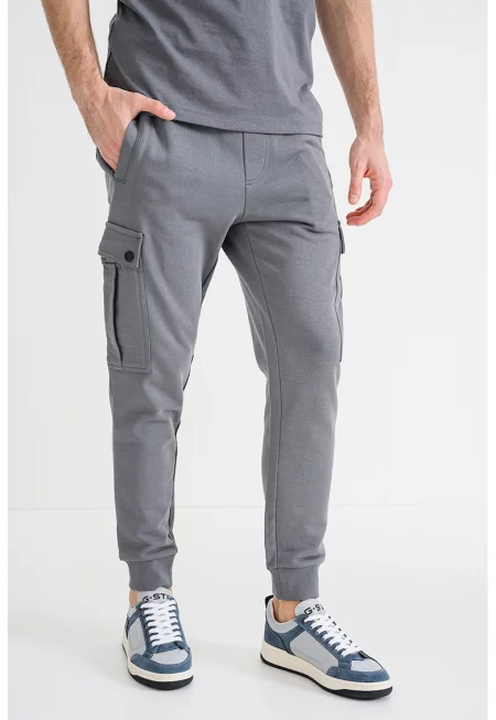 Памучен карго панталон - Пепеляво сиво