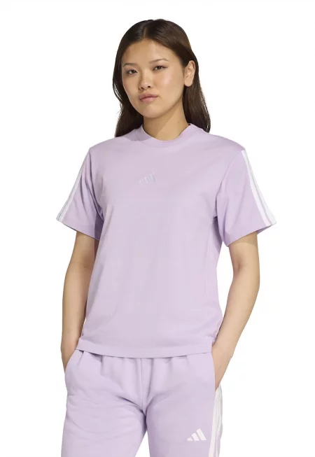 Памучна тениска с овално деколте