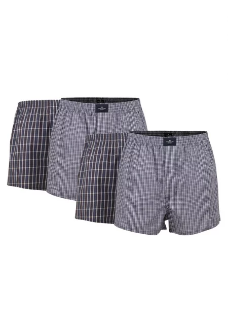 Памучни боксерки - 4 чифта - Тъмносин