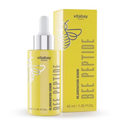 Подмладяващ серум за лице с пчелен пептид, 40 ml