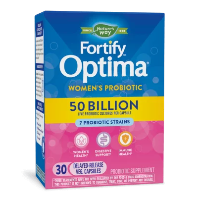 Пробиотик за жени - Fortify Optima Women’s Probiotic, 50 млрд. активни пробиотици, 30 капсули