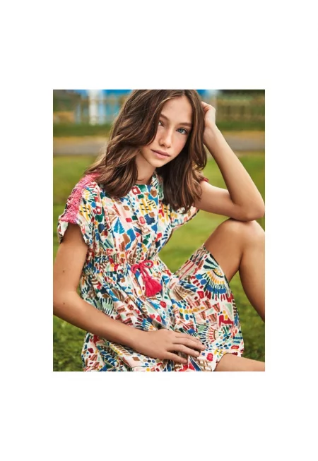 Рокля за момиче  302085989 Памук Многоцветна - Многоцветен