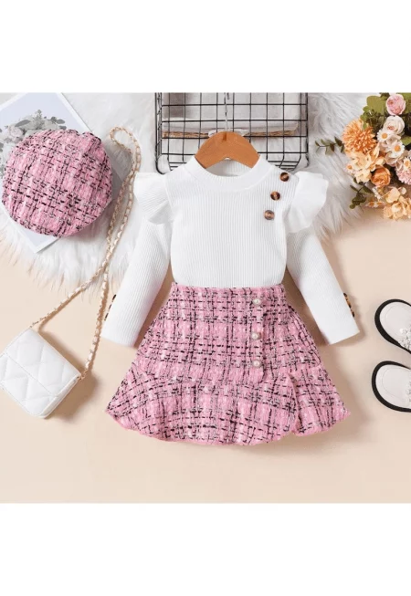 Розово облекло Melisa за момиче 2 бр