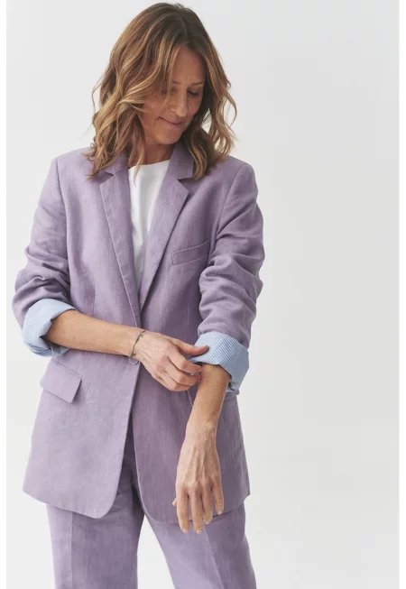 Сако с копчета - Бледа лила
