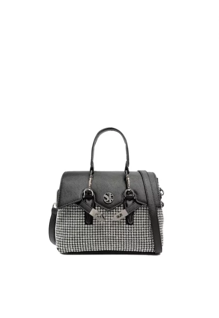SECRET PON PON. - Ръчна чанта Celestine с декоративни камъни