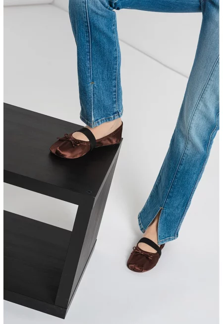 Слим дънки с предни цепки - Кралско Синьо