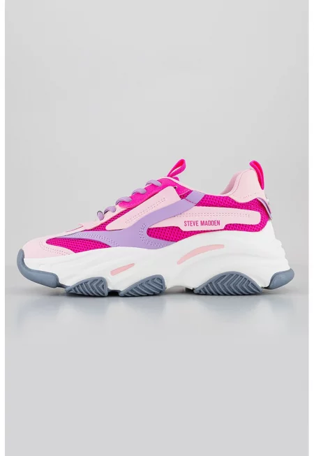 Спортни обувки Possession-E с мрежести зони - Неоново розово/Лилав