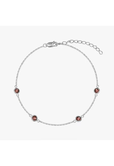 Сребърна гривна Birthstonedwqf