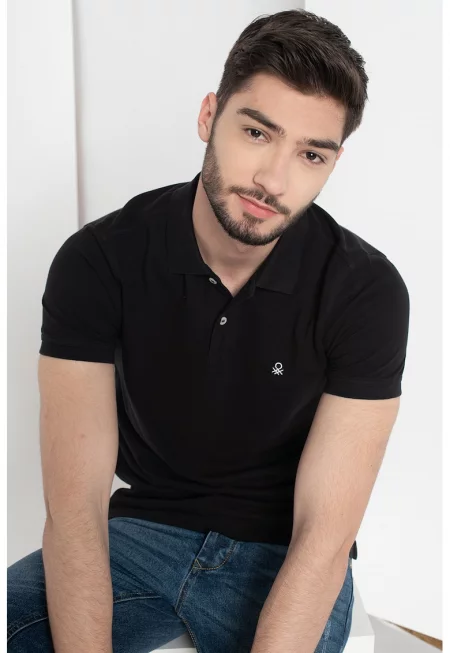 Стандартна тениска от пике с яка