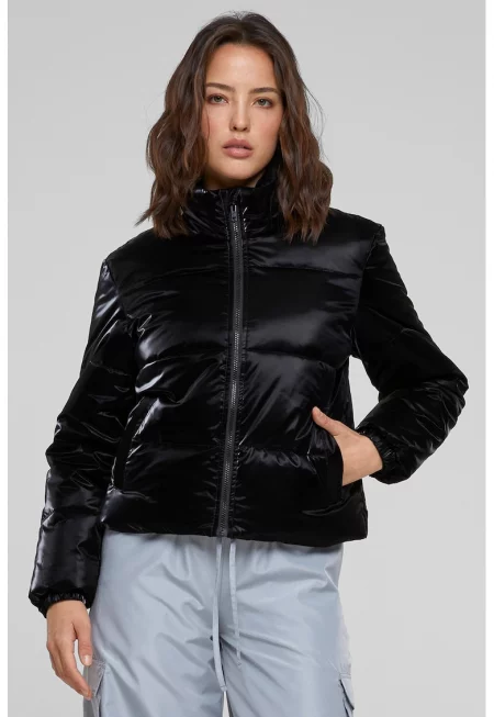 Стандартно зимно яке с цип - Черен