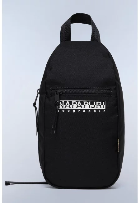 Унисекс чанта тип раница с лого - Черен