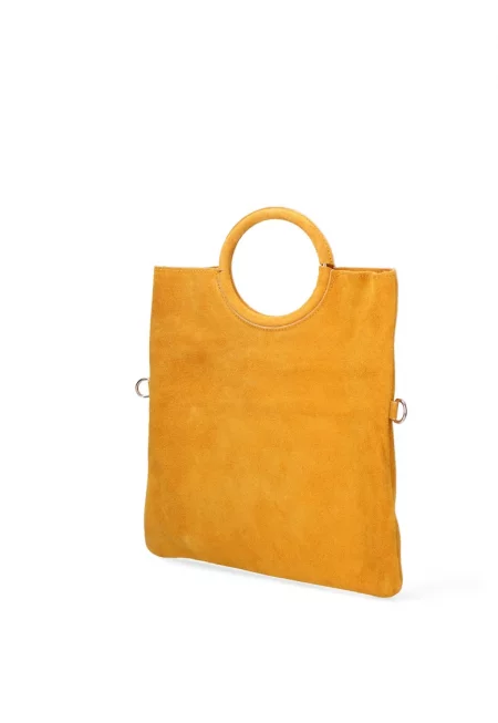 Велурена чанта Zelia с отделящ се вътрешен несесер