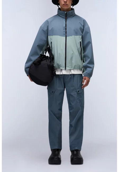 Яке Clay с джобове с цип - Ледено синьо