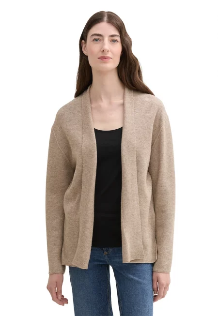 Жилетка с цепки встрани - Светлобежов меланж