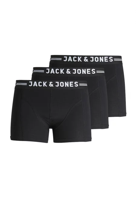 Боксерки с лого Sense - 3 чифта - Избеляло черно