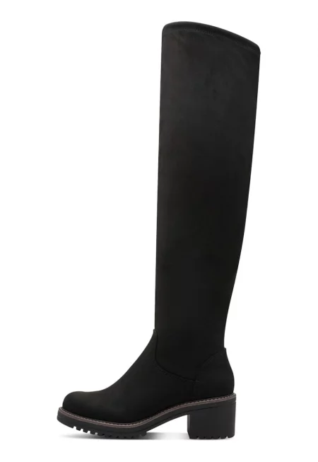 Ботуши над коляното с масивен ток