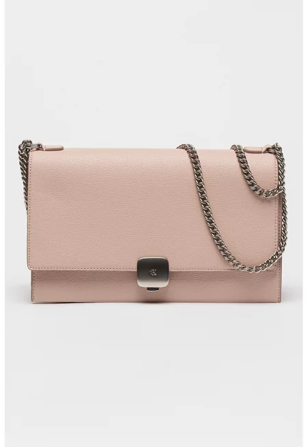 Чанта за рамо от еко кожа - Светлорозов