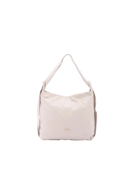 Чанта за рамо с лого - Кафяв