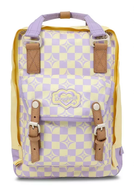 Дамска раница -  бежова - текстилен материал