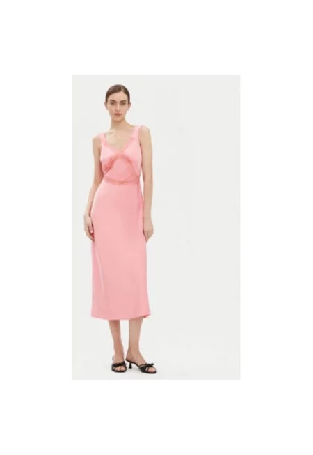Дамска рокля -  304921506 - Полиестер - Розов - Розово