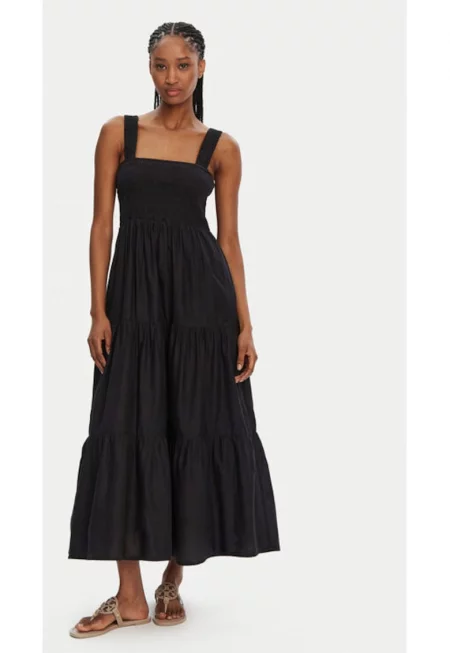 Дамска рокля -  304990670 - Памук - Черен - Черен