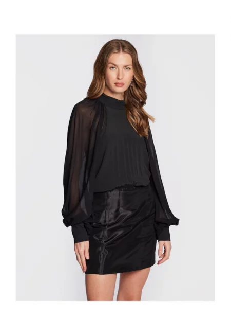 Дамска рокля -  Wardrobe - 301413615 - Ацетат/Коприна - Черен - Черен